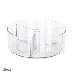 LUAM - Bandeja Giratoria Almacenamiento Redonda 23 x 9 cm Kiosclub