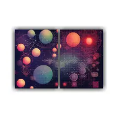 GENERICO - Pinturas Decorativas Abstractas Con Diseños 60x40 Cm