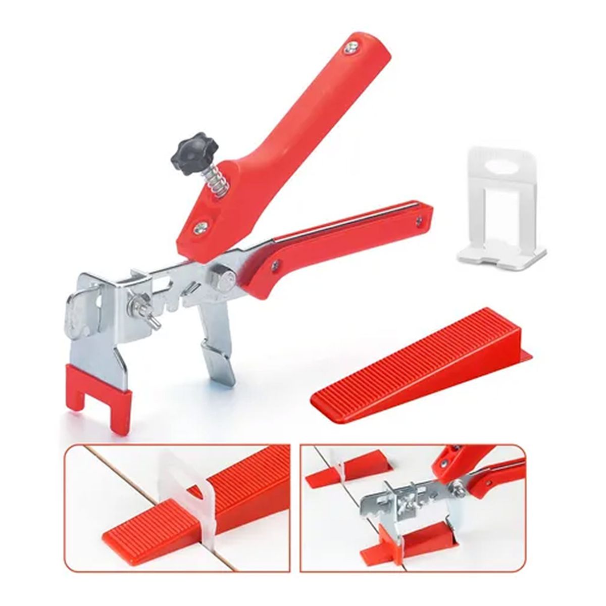 ESHOPANGIE - Kit Niveladores De Cerámico Piso 100 Cuñas + Clips + Alicate