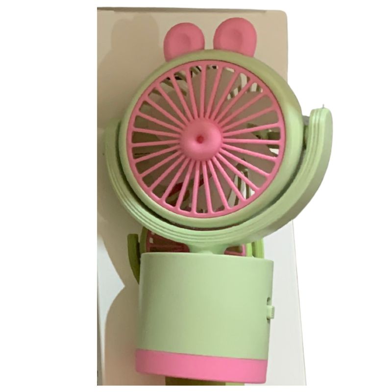 GENERICO - Ventilador Portátil USB Orejitas 4 Colores – Mini Silencioso