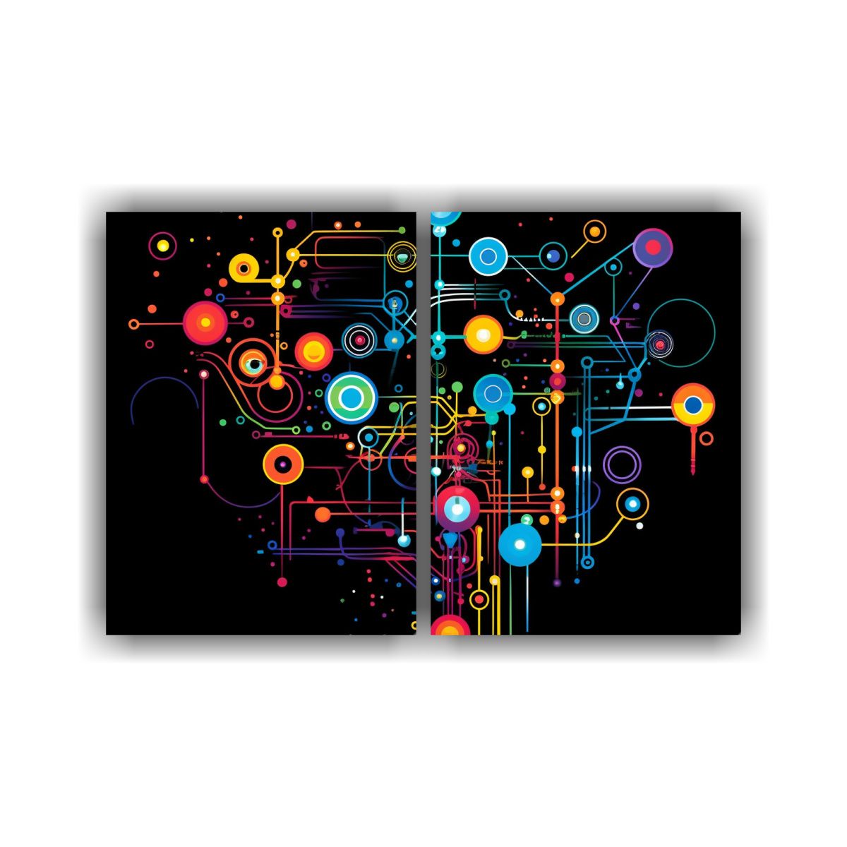 GENERICO - Cuadro Decorativo Expresión Colorida 60x45 Cm