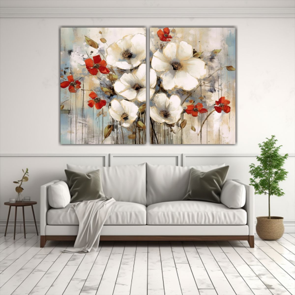 GENERICO - Pintura Abstracta Contemporánea Formación De 60x45 Cm