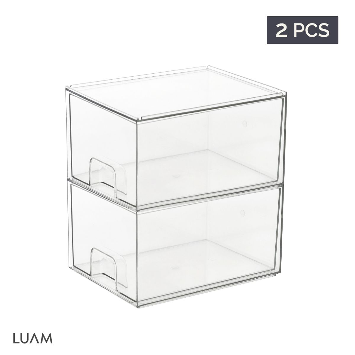 LUAM - Set 2 Cajones Almacenamiento Organizador 20 x 15 cm Luam