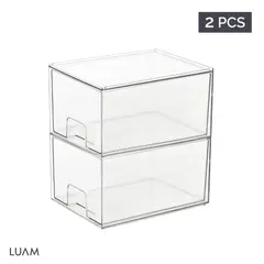 LUAM - Set 2 Cajones Almacenamiento Organizador 20 x 15 cm Kiosclub