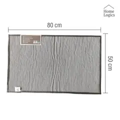HOME LOGICS - Mat de Baño Chenille Dark Gray antideslizante