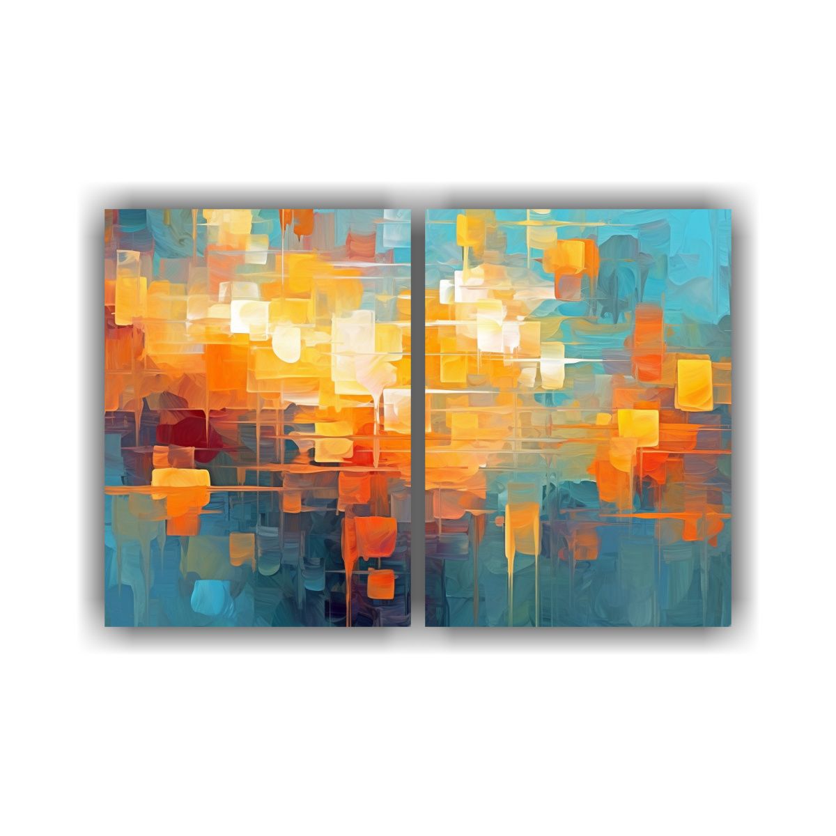 GENERICO - Fusión De Tecnología Y Arte Abstracto Dos 60x40 Cm
