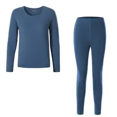 ANDESLAND OUTDOOR APPAREL - Conjunto Micropolar Primera Capa Blanford Azul Mujer
