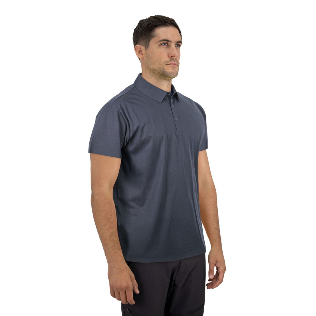 HARDWORK - Polera HW Windsor Manga Corta Gris