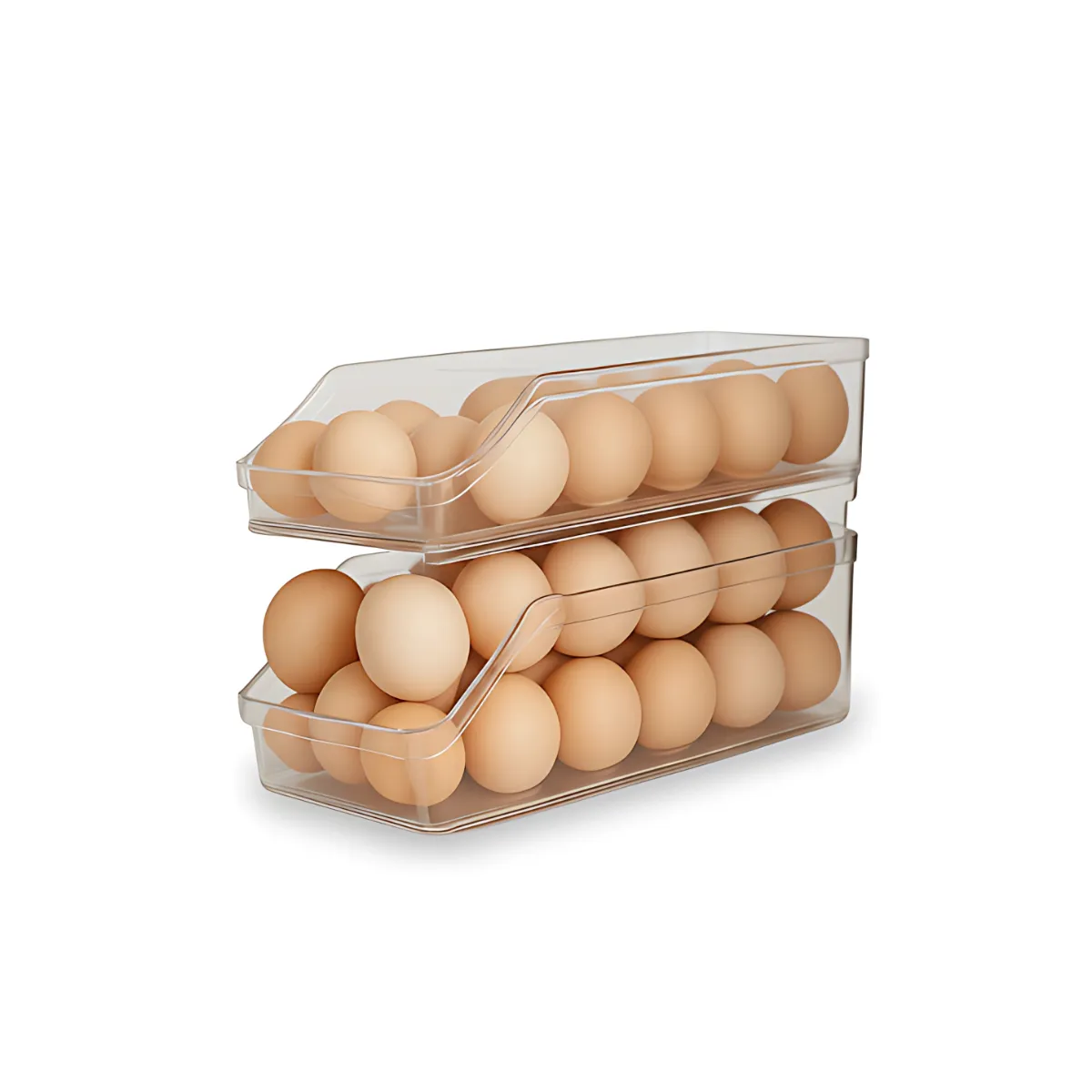 GENERICO - Pack 2 Bandeja Acrilico Refrigerador Huevos Multiuso
