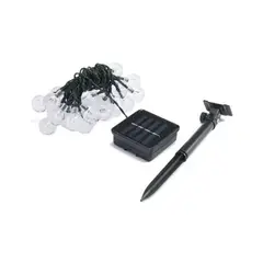 GENERICO - Guirnalda Luces Decorativas Solares 30 LED Multicolor