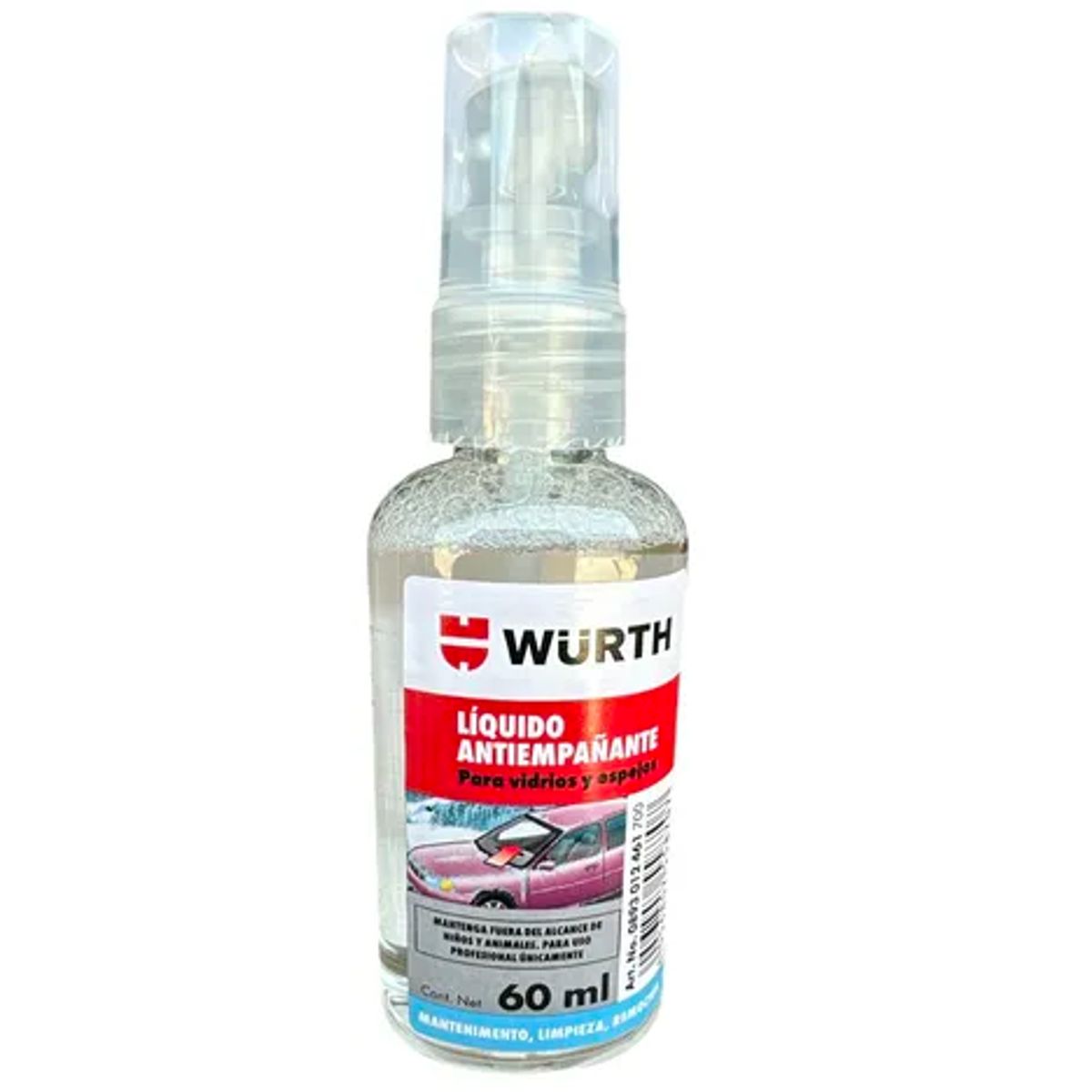 WURTH - Liquido Antiempañante Wurth 60ml Vidrios Y Espejos