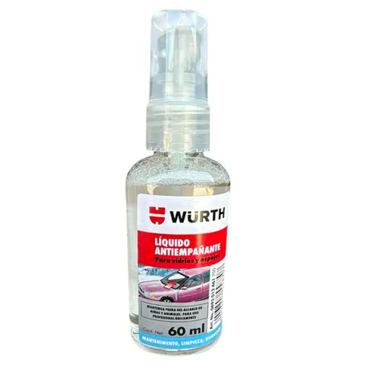 WURTH - Liquido Antiempañante Wurth 60ml Vidrios Y Espejos
