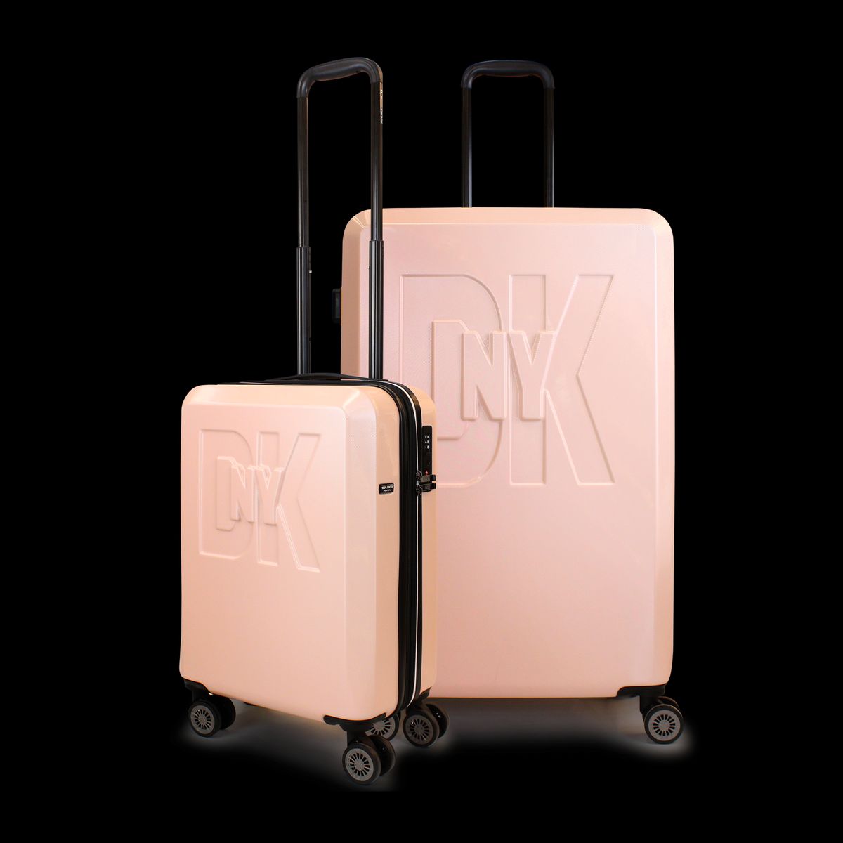 DKNY - Pack 2 Maletas Donna Karan Luxe S 10kg + L 23kg rosa DKNY