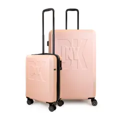 DKNY - Pack 2 Maletas Donna Karan Luxe S 10kg + L 23kg rosa