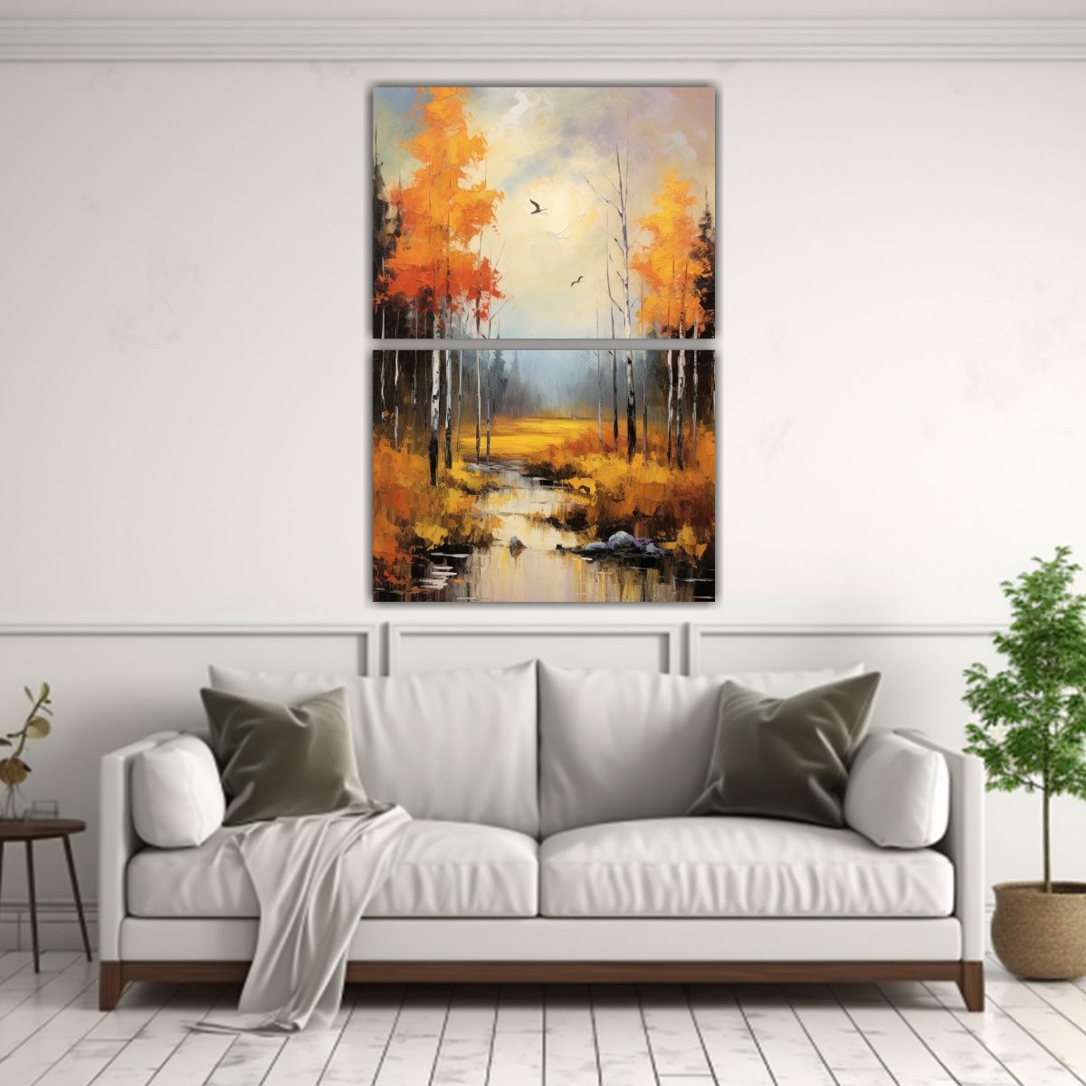 GENERICO - Pintura Paisaje Colorido En Lienzo Arte Decorativo 45x60 Cm