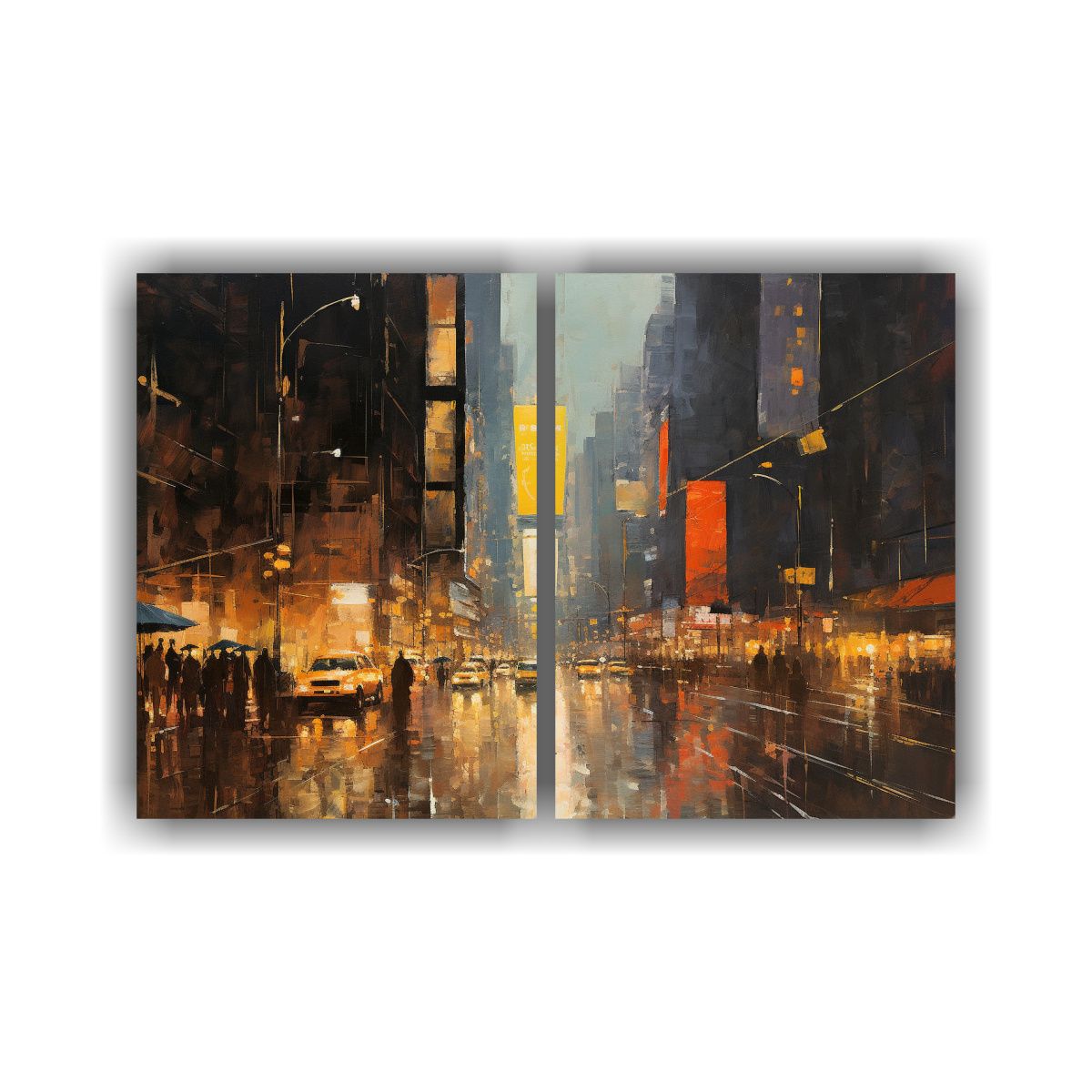 GENERICO - Pinturas Modernas Alegres Con Técnica De Impasto 60x45 Cm