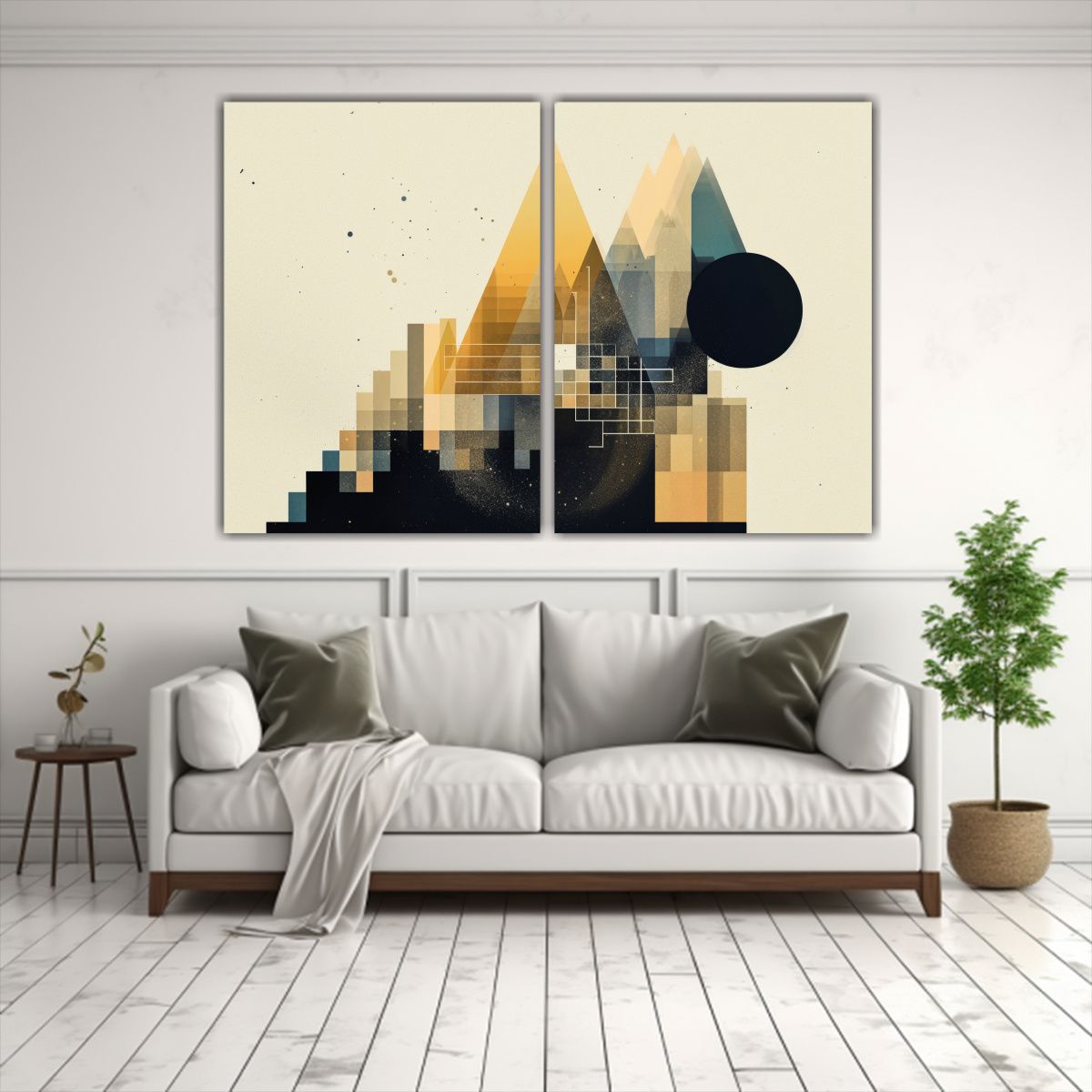 GENERICO - Cuadro De Pared Acuarela Estética Imágenes Y 60x45 Cm