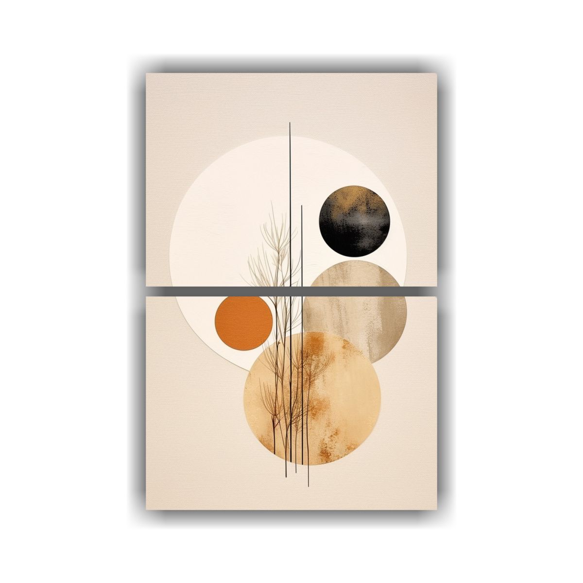 GENERICO - Pinturas Abstractas Duraderas De Colores 40x60 Cm