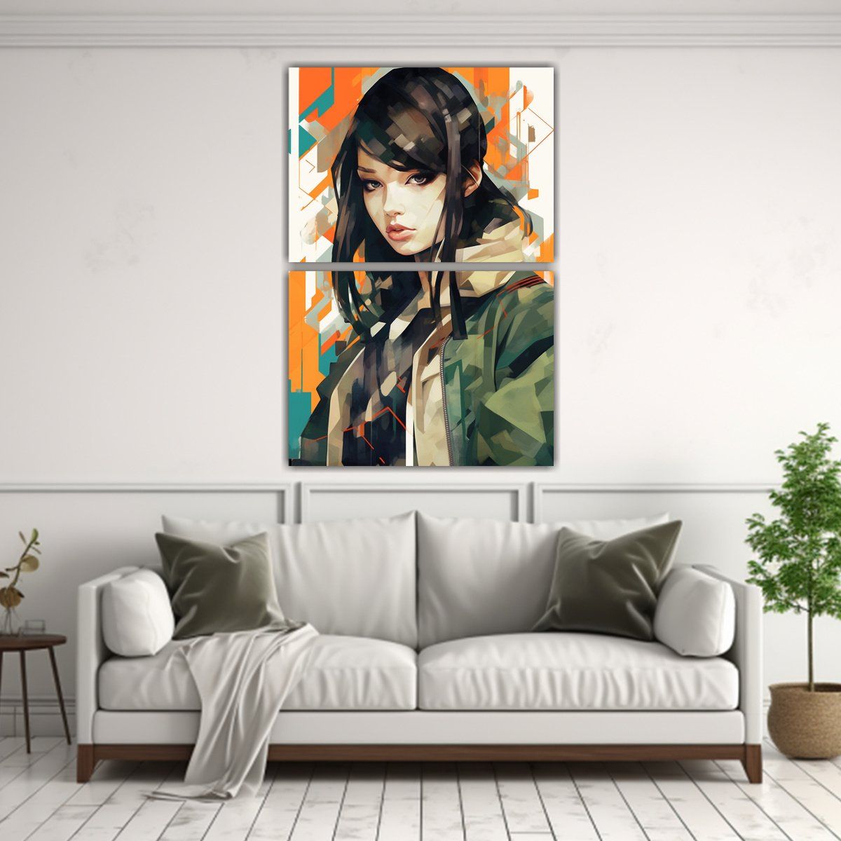 GENERICO - Pintura Decorativa Dos Artes Abstracción 45x60 Cm