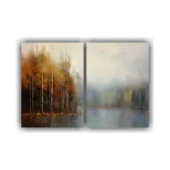 GENERICO - Pintura Al óleo Abstracta Minimalista De La 60x40 Cm