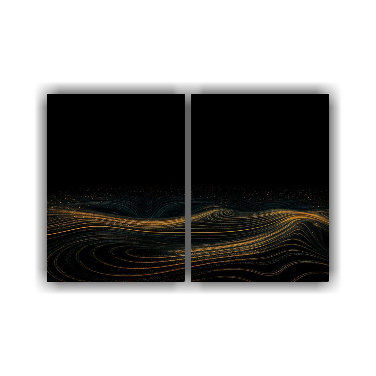 GENERICO - Cuadros Decorativos Fantasía En Negro Con 60x40 Cm