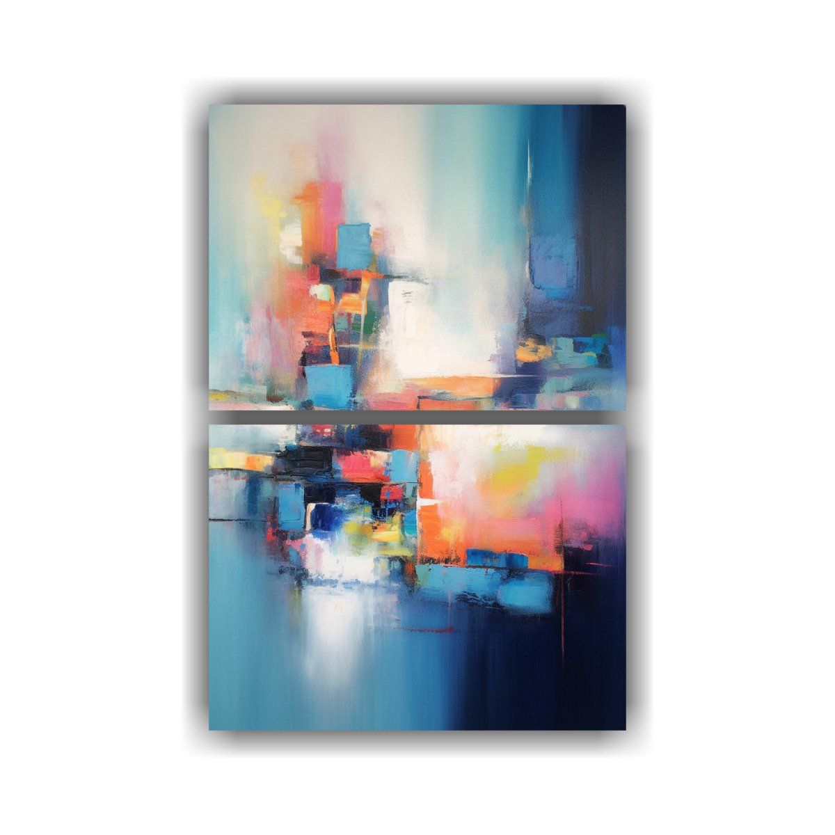 GENERICO - Cuadro Imagen Temática Pintura Abstracta 40x60 Cm