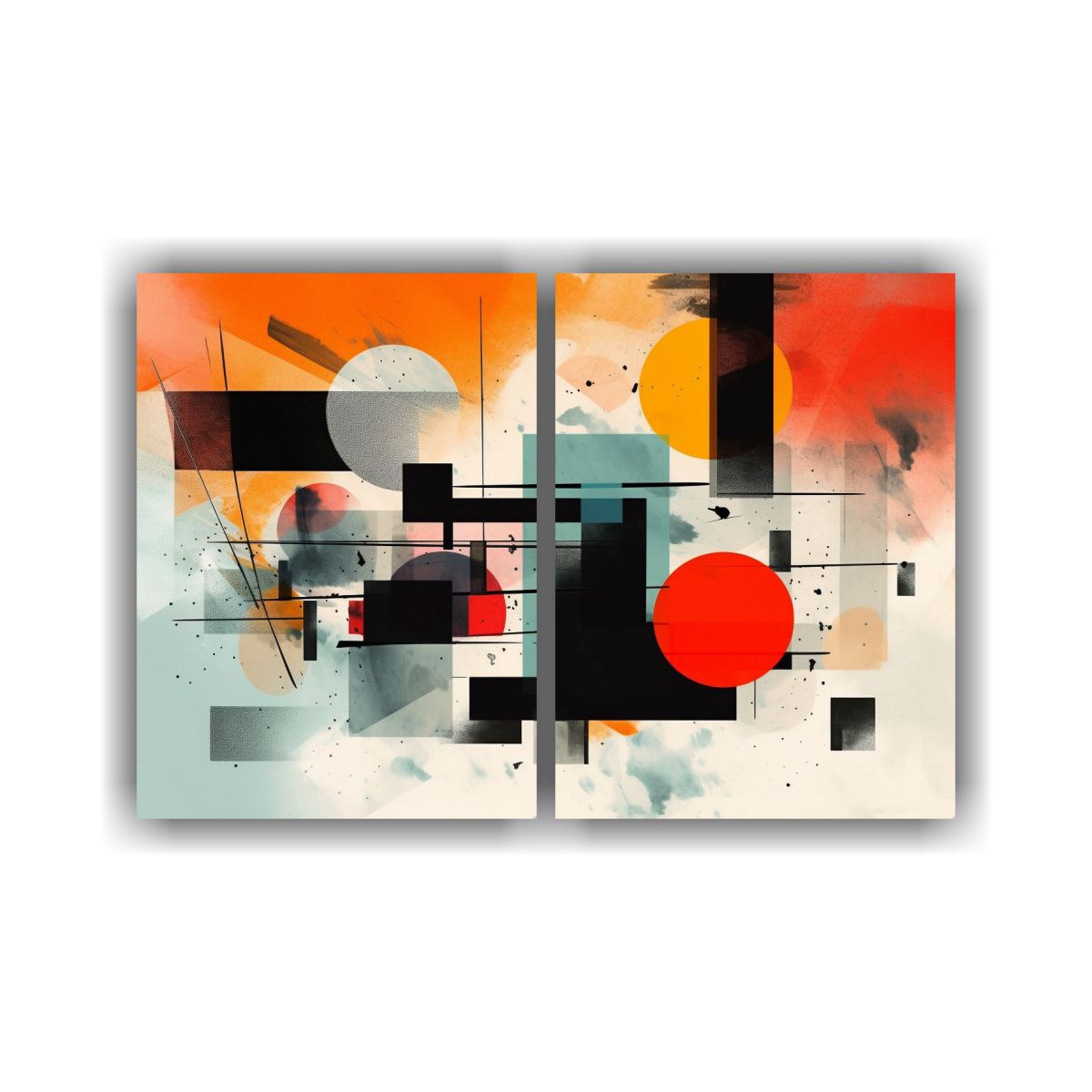 GENERICO - Pinturas Decorativas Con Armonía Cromática En 60x40 Cm