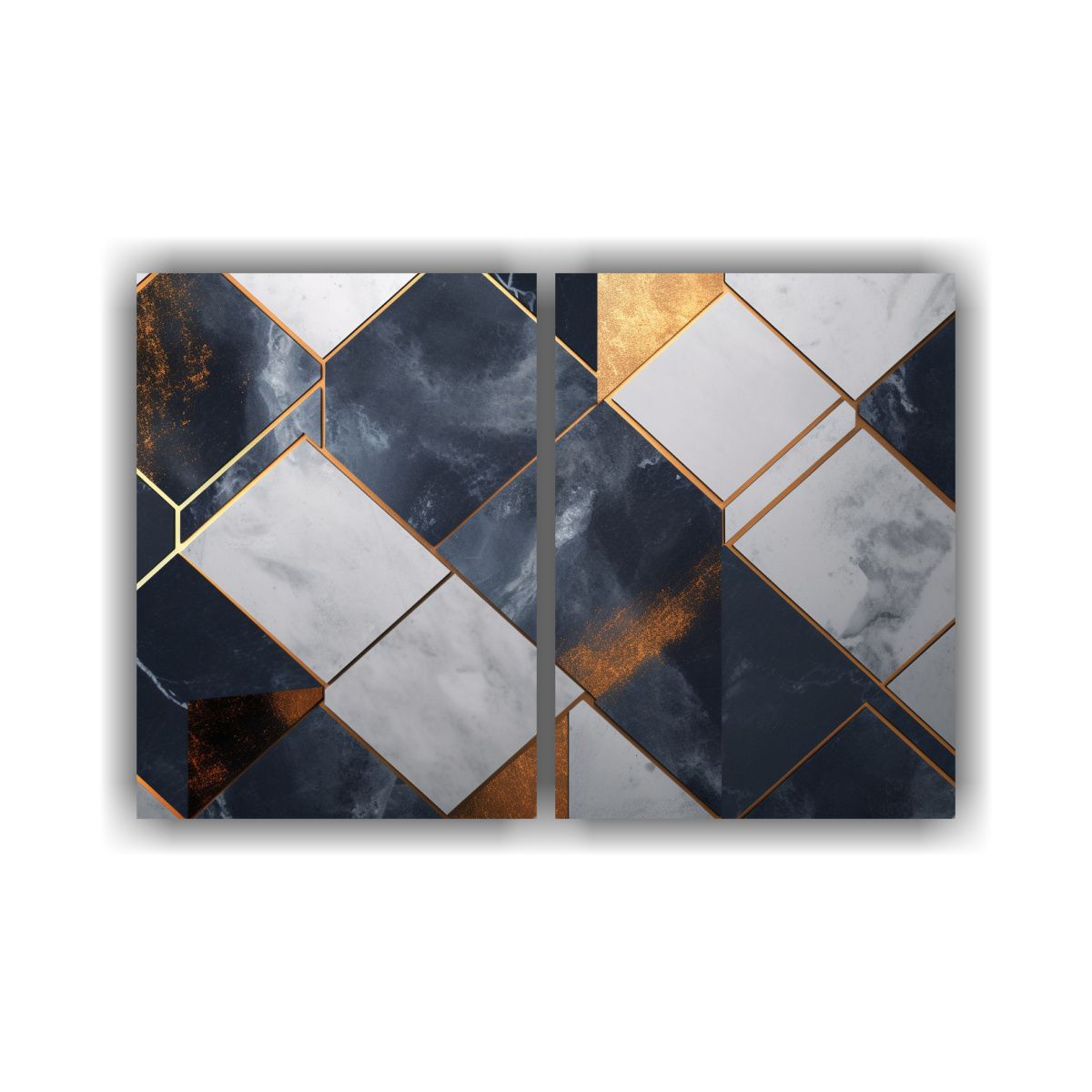 GENERICO - Pinturas Mármol Hexagonal Diseño único En 60x45 Cm