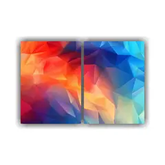 GENERICO - Cuadro Abstracto Inspirador Ondas De Líneas 60x45 Cm