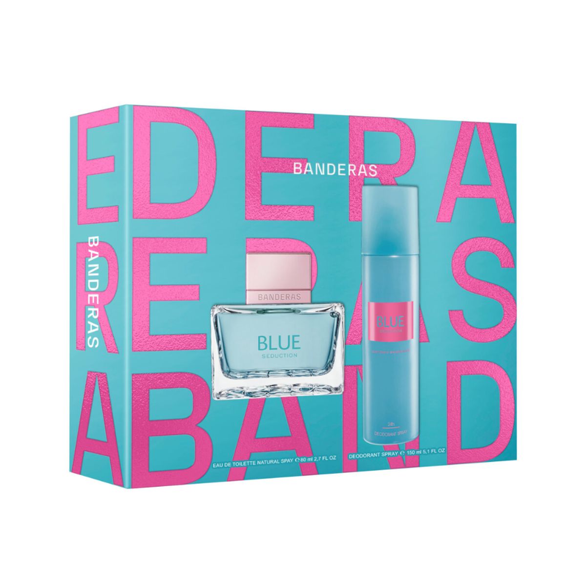 ANTONIO BANDERAS - Set Antonio Banderas Blue Seduction EDT 80 ML + 150ML Deo Mujer