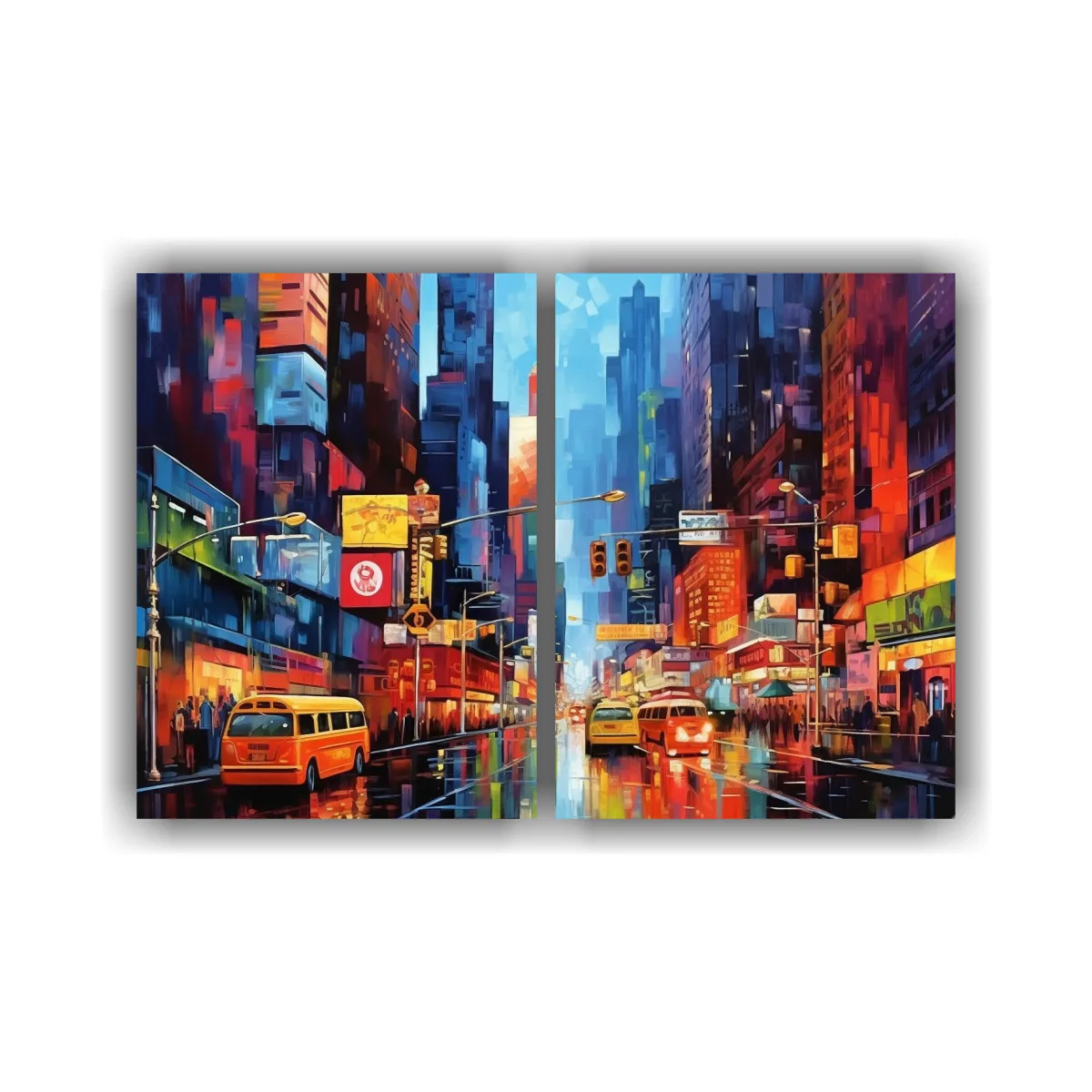 GENERICO - Pinturas Al óleo Modernas En Nueva York Con 60x45 Cm