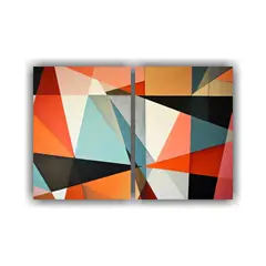 GENERICO - Creación Cautivadora De Arte Geométrico 60x40 Cm