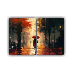 GENERICO - Pinturas Decorativas Abstractas Finas Líneas En 60x45 Cm