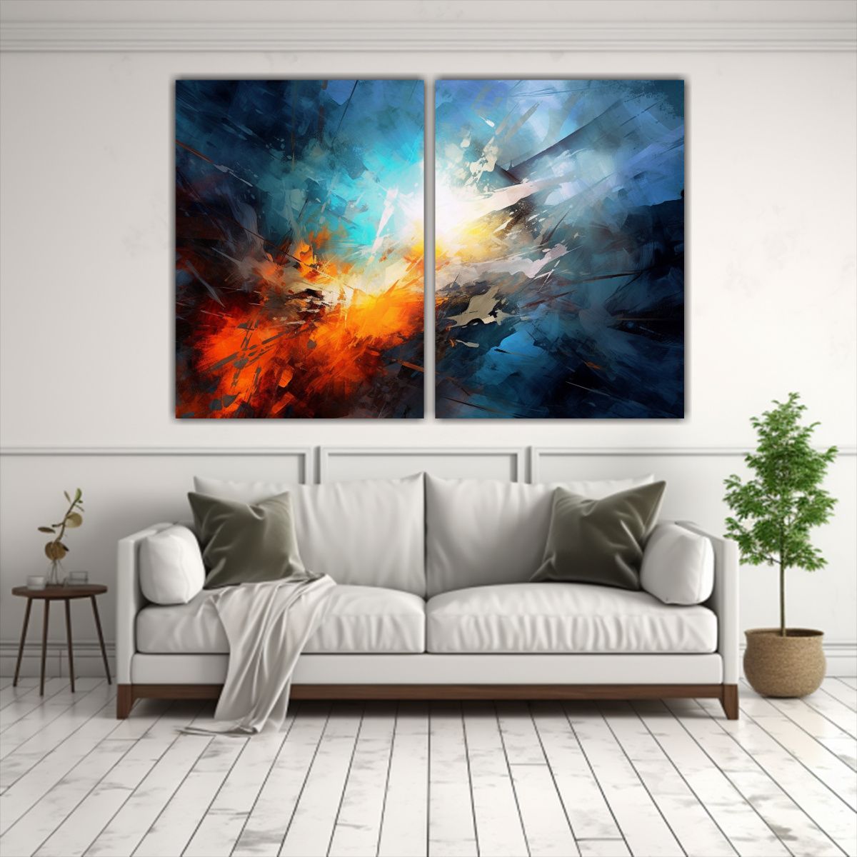 GENERICO - Cuadros Modernos Minimalistas Luz A Través De 60x40 Cm