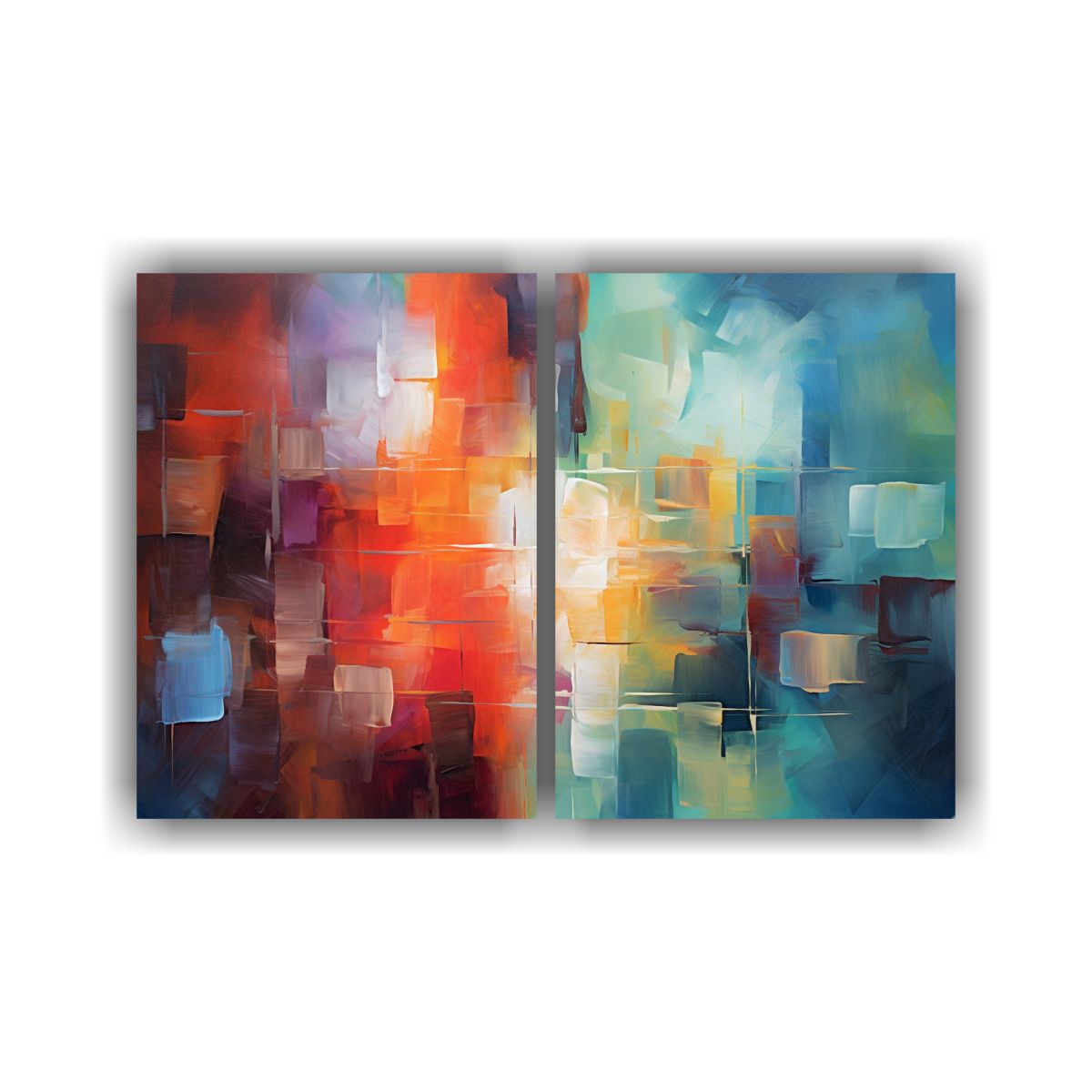 GENERICO - Pintura Abstracta De Colores Sin Forma 60x45 Cm