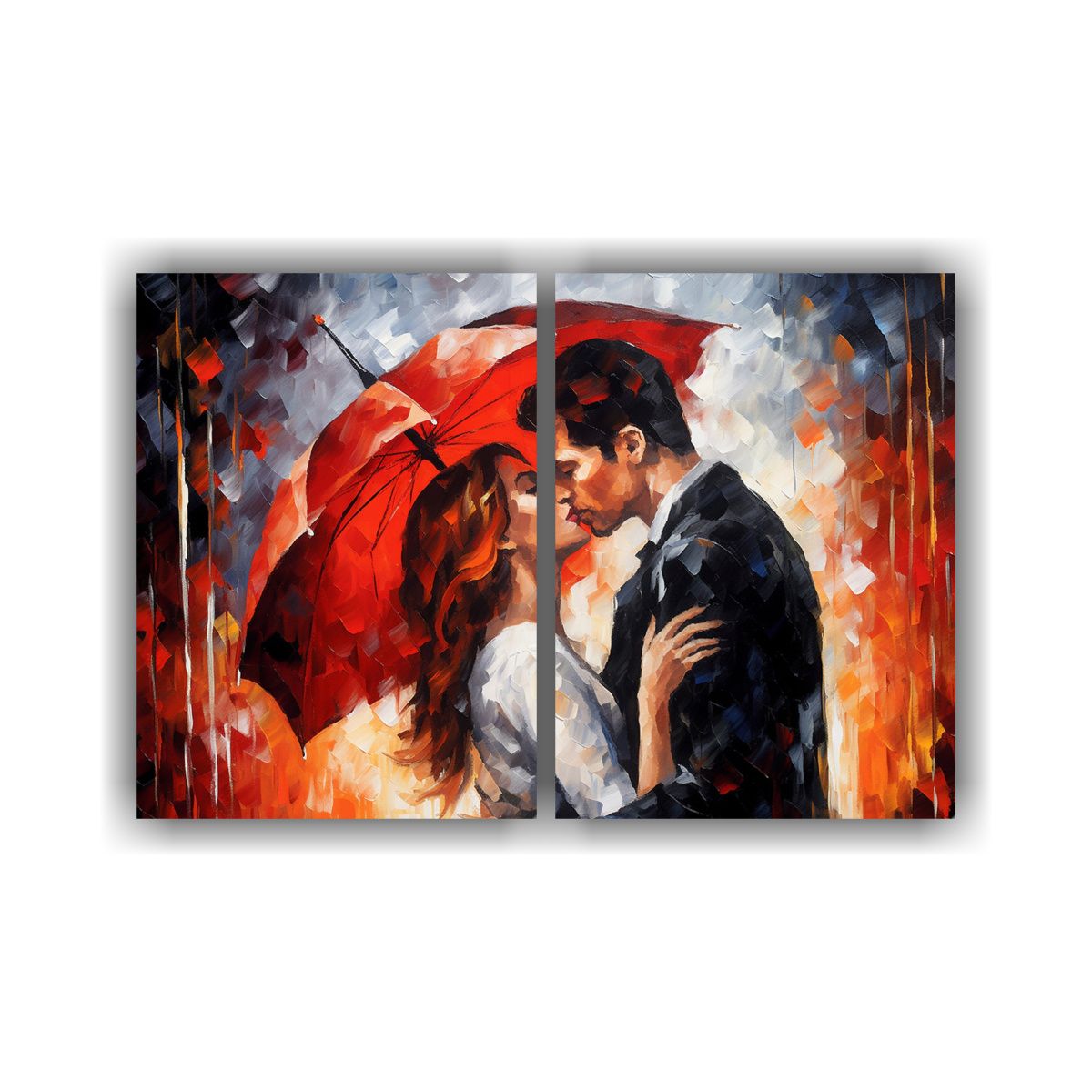 GENERICO - Cuadro Impresionista En Blanco Y Negro Para 60x40 Cm