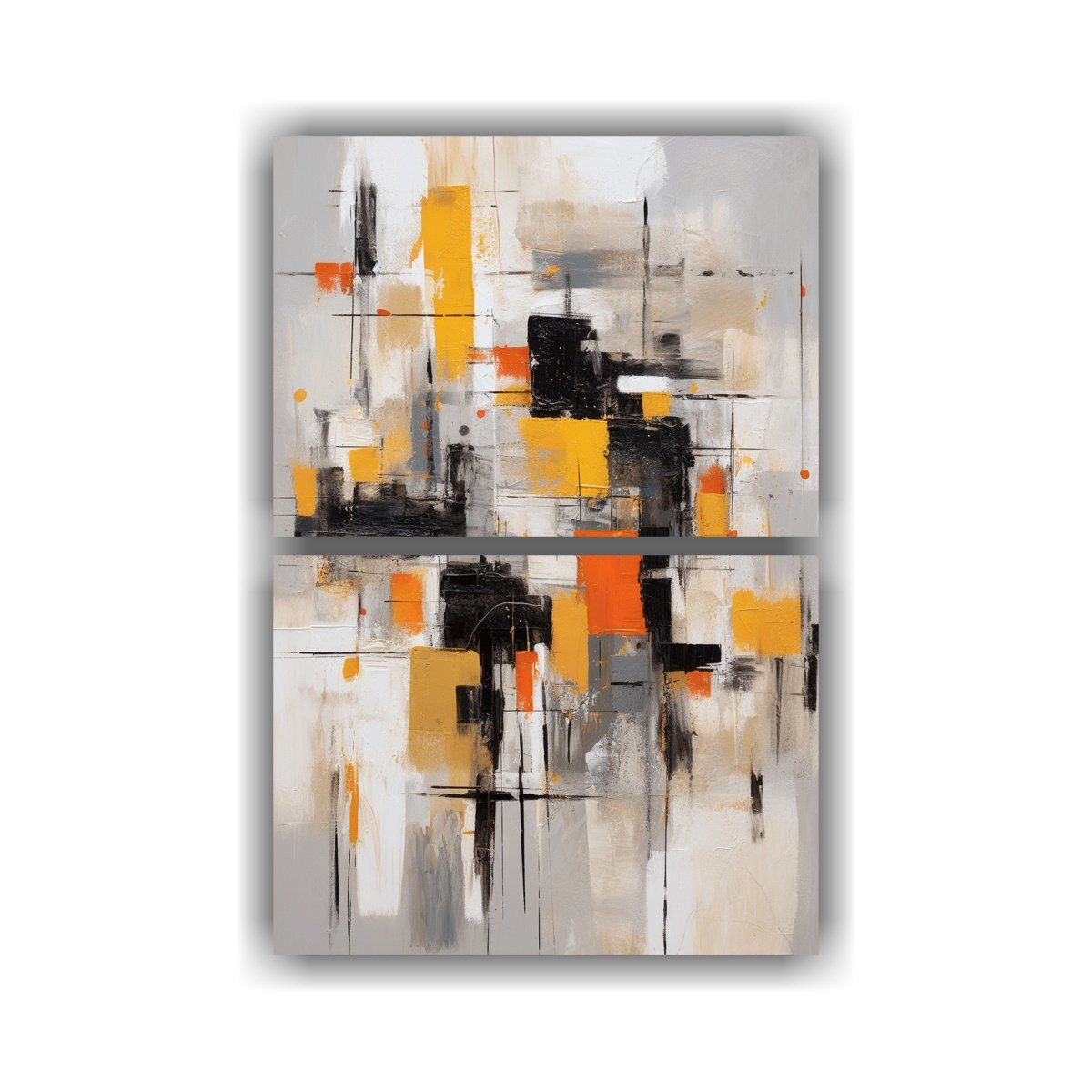GENERICO - Pintura Abstracta En Reino Unido Con Forma 40x60 Cm