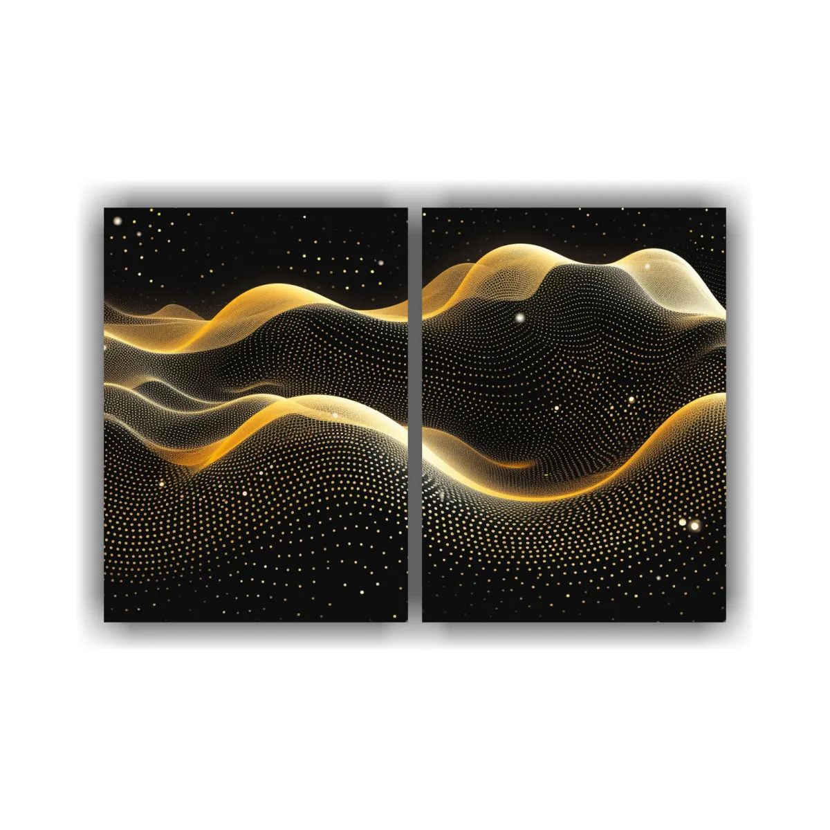 GENERICO - Pinturas Decorativas Modernas Con Textura De Onda 60x40 Cm