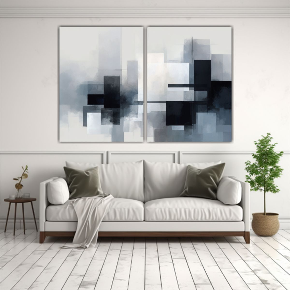 GENERICO - Pinturas En Lienzo Minimalista Perspectiva Mate 60x45 Cm