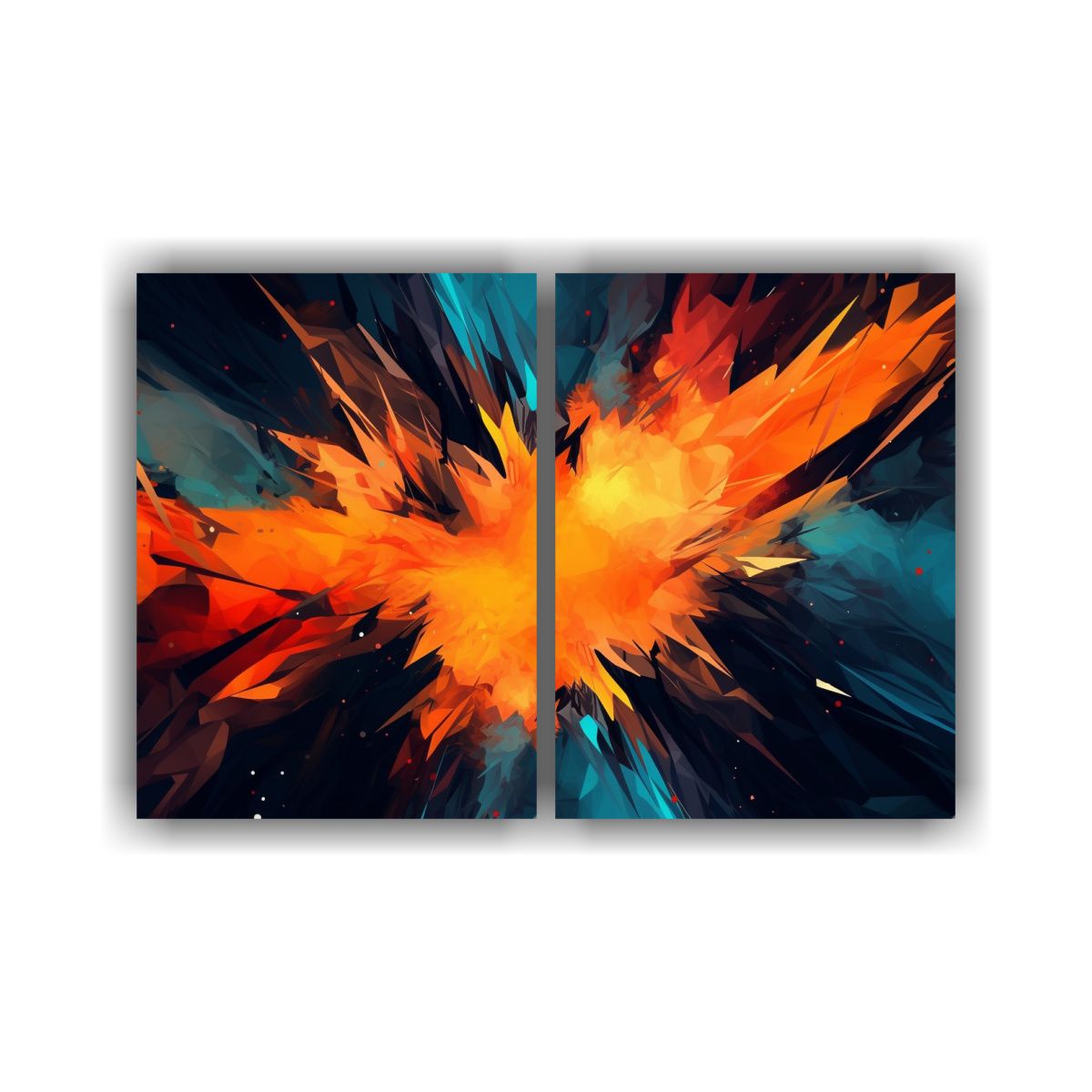 GENERICO - Cuadros Abstractos Decorativos En Lienzo De Alta 60x45 Cm