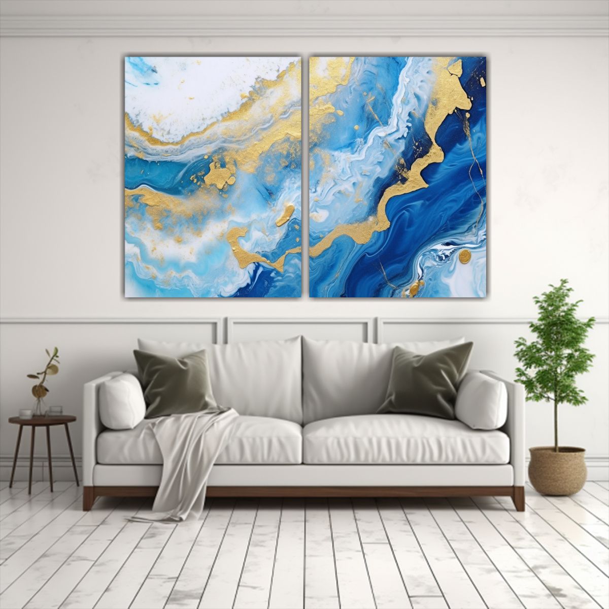 GENERICO - Pintura Abstracta De Líneas Finas Intensas 60x45 Cm