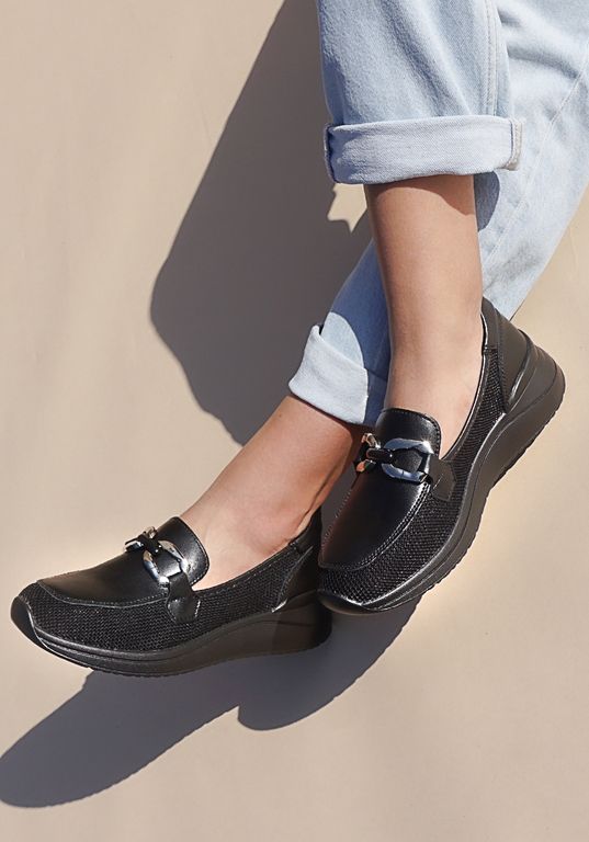 Mocasin Cuero Zullys Negro Negro 38