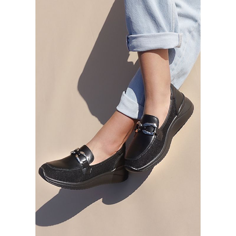 DEGAS - Mocasín Cuero Zullys Negro DEGAS