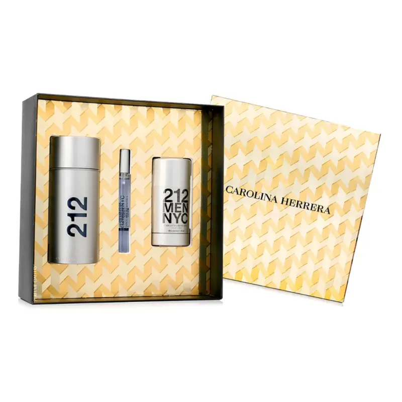CAROLINA HERRERA - Carolina Herrera 212 Edt Estuche 100 Ml + 10 Ml + 75ml Deo Hombre