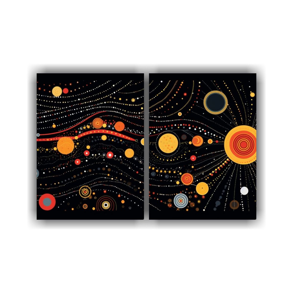 GENERICO - Pinturas Decorativas De Espacio Y Planetas Para 60x40 Cm