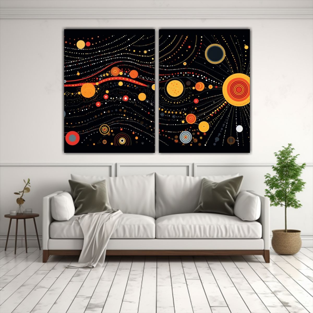 GENERICO - Pinturas Decorativas De Espacio Y Planetas Para 60x40 Cm