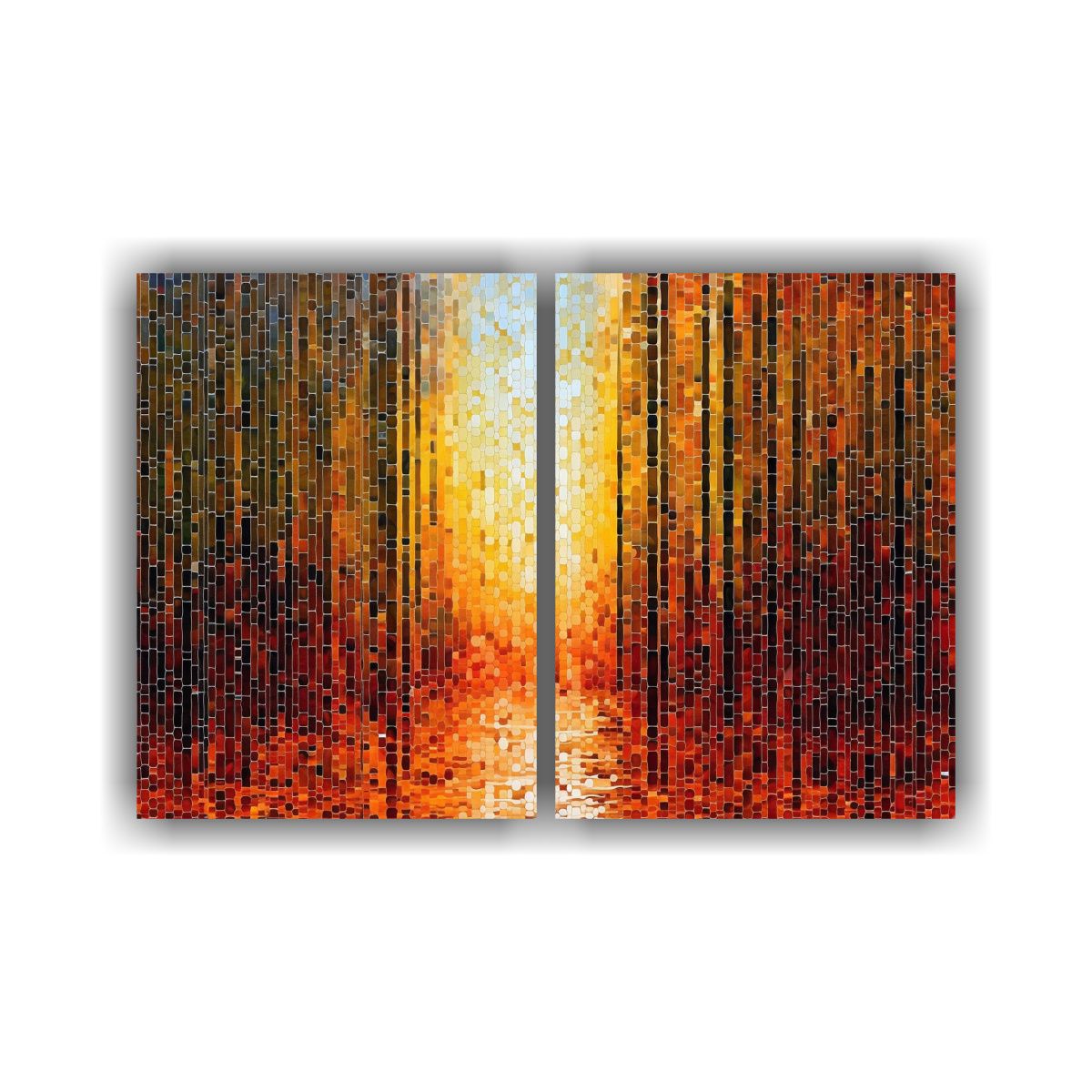 GENERICO - Crea Diseño Abstracto Pixelado Que Borra Línea 60x40 Cm