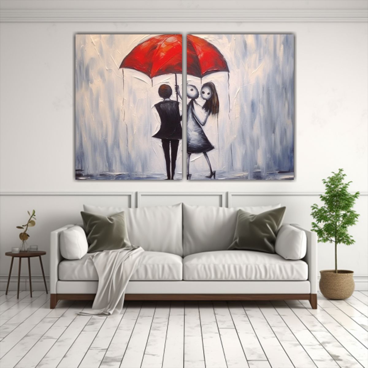 GENERICO - Pintura Al óleo Inspirada En Pesadilla Antes De 60x40 Cm