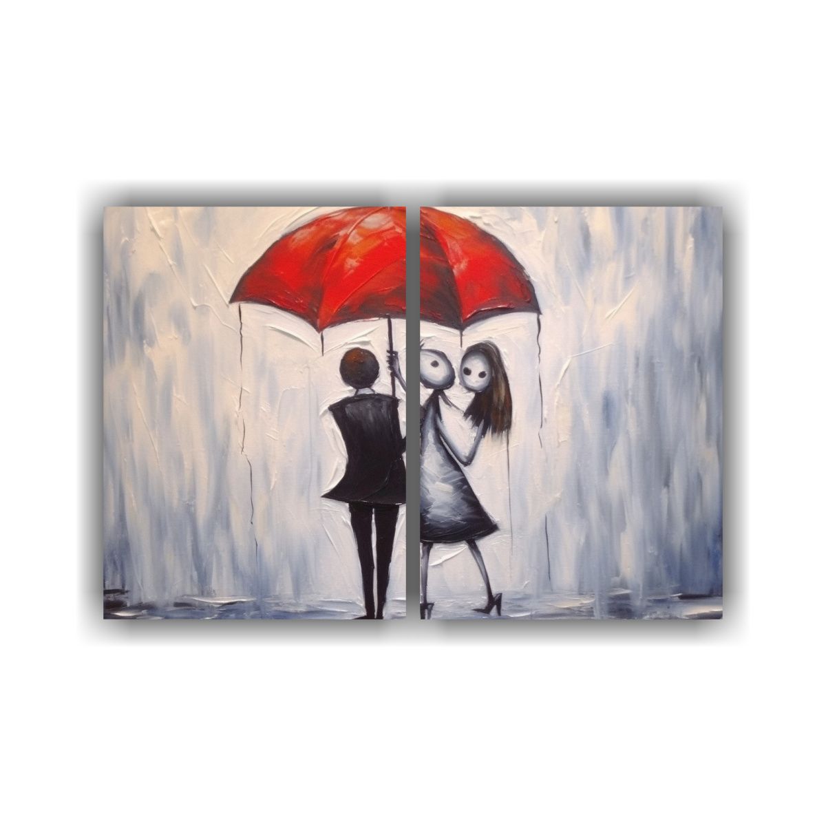 GENERICO - Pintura Al óleo Inspirada En Pesadilla Antes De 60x45 Cm