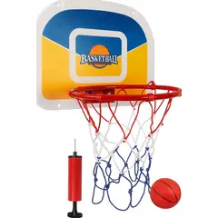 GENERICO - Aro de Baloncesto con Tablero Incluye Balón y Bomba 44x33cm